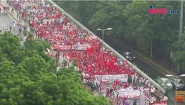 Mazdoor kisan sangharsh rally