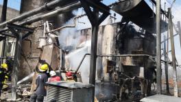 Workers at Guri hydroelectrical plant working to restore the plant after the criminal arson attack