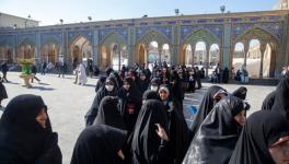 Iranian women voters at a polling station to cast their votes in the election to the Majlis, Tehran,  February 21, 2020