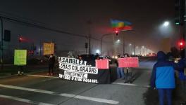 A demonstration against hunger and misery on the night of June 2 in Maipu City. Photo: Radio 19 de Abril