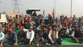 Farmers stage a ‘full’ blockade at the Ghazipur border for nine hours. Image clicked by Ronak Chhabra 