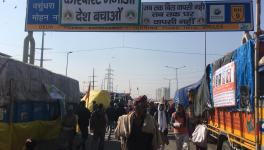 Farmers protest at Ghazipur border