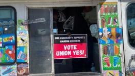 Locals and residents of Bessemer came out in support of the unionization drive by Amazon workers on March 20. Photo: Liberation