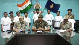 Lingaram Uikey (back row centre) who claims to be a police informer was made to surrender under the Lon Varratu scheme along with five others on February 19 this year. The five others included Pandey Kawasi ( on the right of Lingaram) who allegedly died by suicide in police custody four days after the surrender.