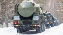 Yars ICBM launchers participated in drills of Russian Strategic Rocket Forces, Ivanovo region, northeast of Moscow, June 1, 2022  