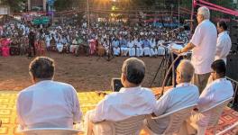 CPI(M) Polit Bureau member Prakash Karat inaugurated the national seminar held during the 35th national conference of the AIKS in Kerala. (Courtesy: Deshabhimani) 