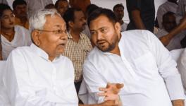 Bihar Chief Minister Nitish Kumar with Deputy CM Tejashwi Yadav