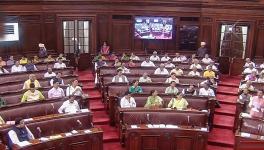 Union Minister Pralhad Joshi speaks in the Rajya Sabha during the Monsoon session of Parliament, in New Delhi, Wednesday, Aug. 2, 2023. (PTI Photo)(