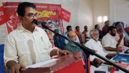 KN Gopinath, the state secretary of the CITU, inaugurated the state conference of the Southern Naval Command Contract Workers Union (Courtesy: CITU Kerala)