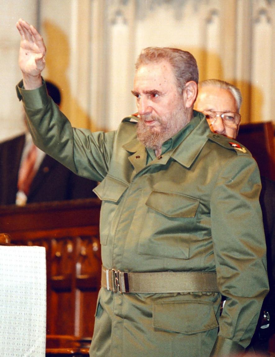 Castro at Riverside Church, 2000