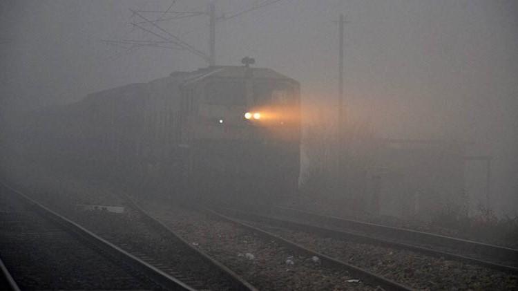 Trains caught in fog in North India