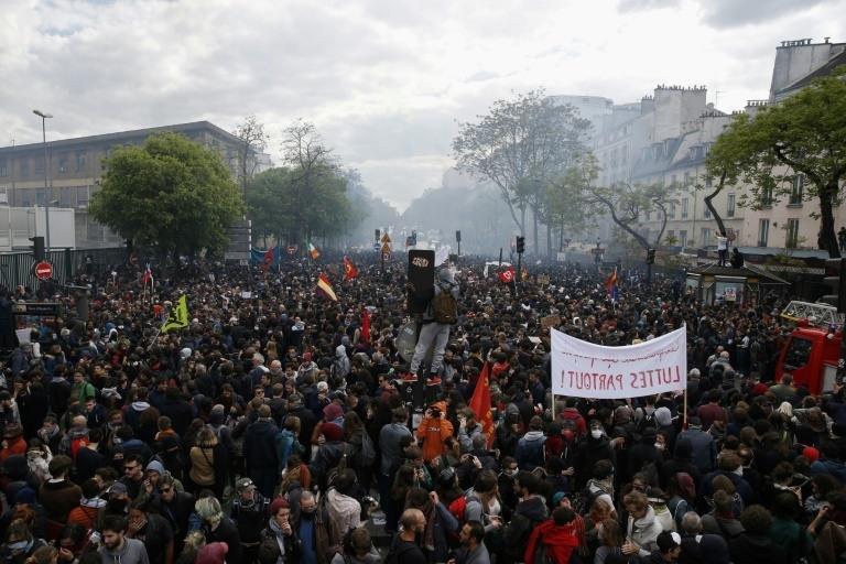 French Workers Rally