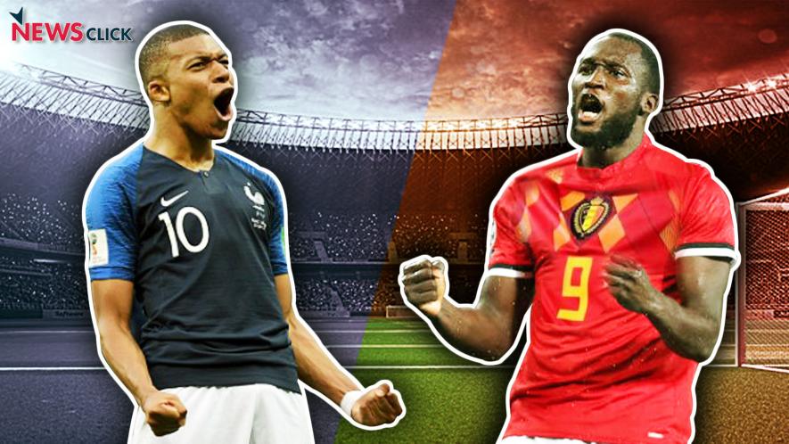 Kylian Mbappe and Romelu Lukaku at FIFA World Cup.