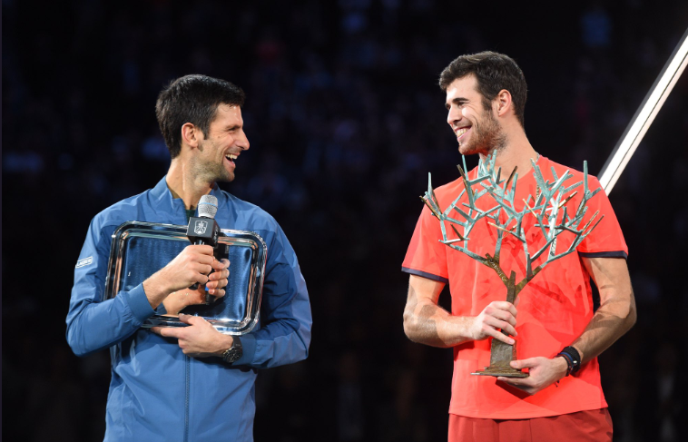 Novak Djokovic and Karen Khachanov