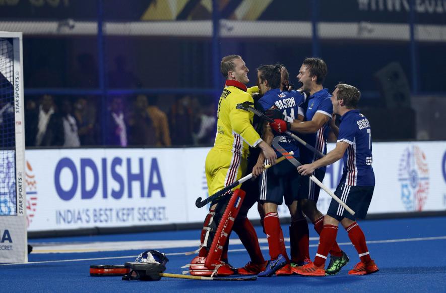 France hockey team at FIH Hockey World Cup in Bhubaneswar