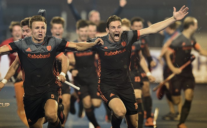 Netherlands hockey team players at FIH Men's Hockey World Cup