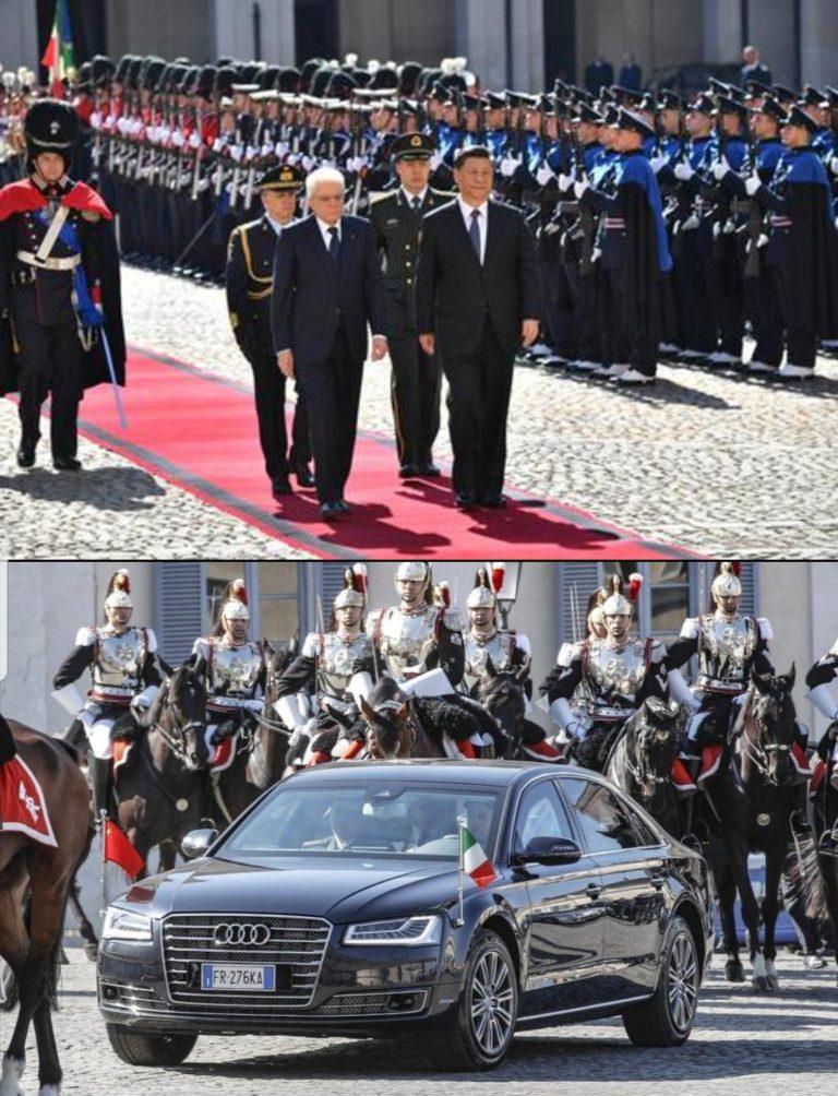 Italy receives Chinese president Xi Jinping in Rome with stately pageant