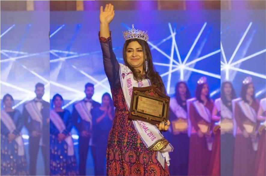 Nusrat Parveen At Malasiya With The Crown of MRS India 2018.