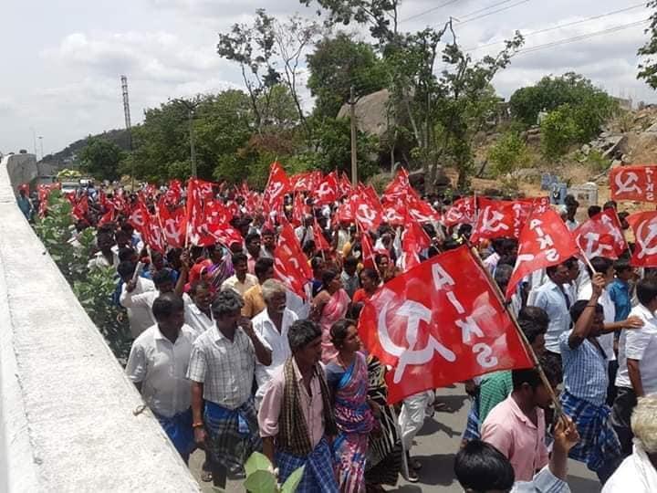 Dalits, Tribals, Farmers Demonstrate, Demand Land Pattas in Krishnagiri