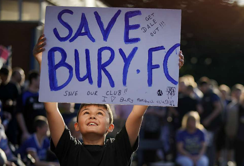 Bury FC and English football smaller clubs financial crisis