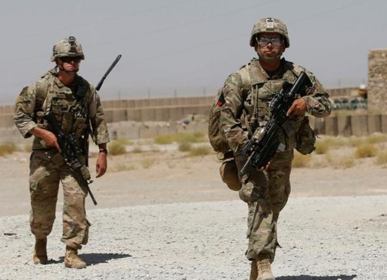 FILE PHOTO: US troops patrol in Logar province, Afghanistan.