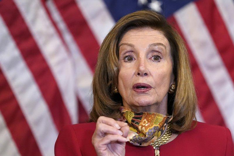 House Speaker Nancy Pelosi of Calif., speaks during a news conference about COVID-19, Thursday, Sept. 17, 2020