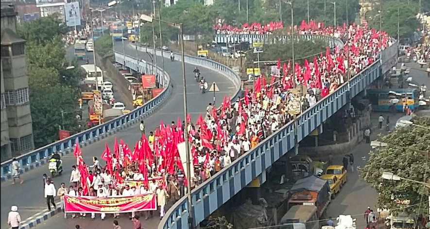 Rally organised against the farm laws in Kolkata