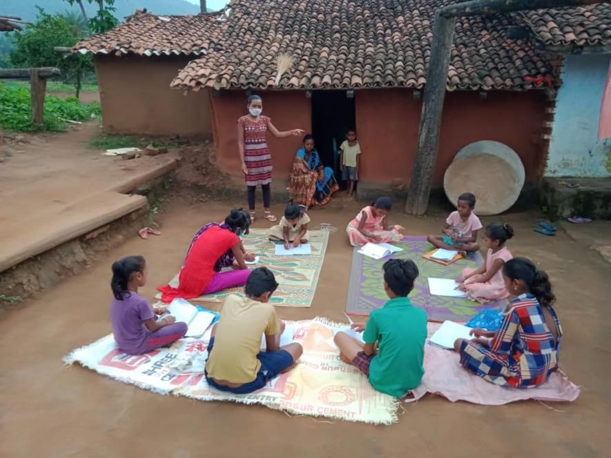 Village Volunteer taking home based classes during this pandemic