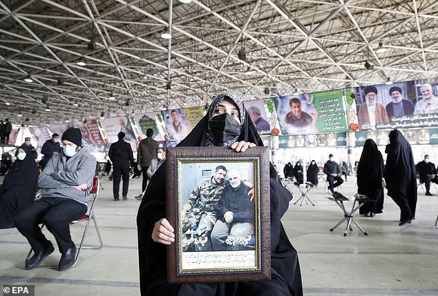 Scene from a ceremony marking the first anniversary of the assassination of General Qassem Soleimani, Tehran, Dec 31, 2020