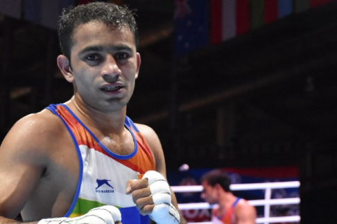 Indian boxer Amit Panghal