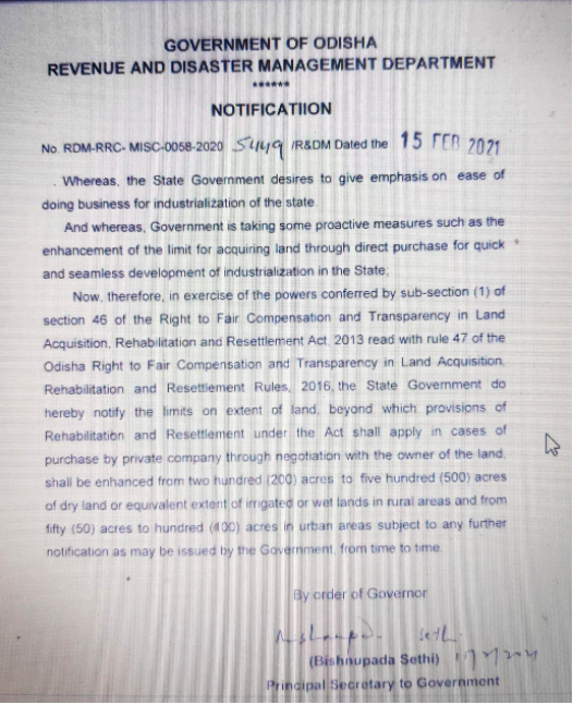 Odisha order