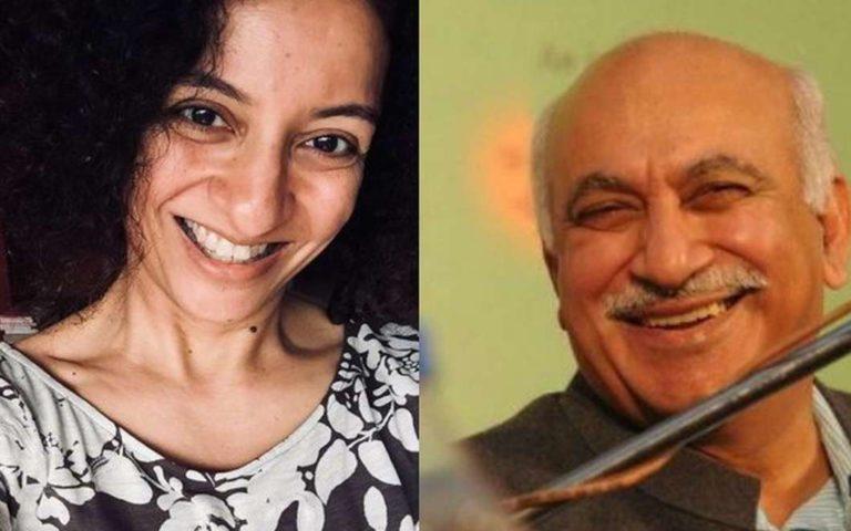 Priya Ramani and MJ Akbar.