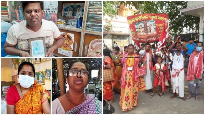 (Clockwise) Subrata Biswas, celebration of Baruni Mela, Shudha Dey and Shilpi Roy | Credit: Snehashish Mistri and eNewsroom