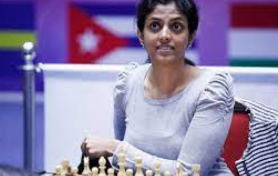 Dronavalli Harika at Fide Online Chess Olympiad