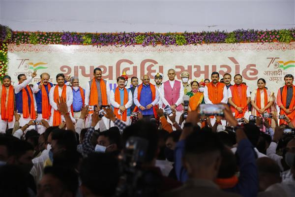 Gujarat: Amid discord within BJP, 24 ministers sworn in CM Bhupendra Patel's cabinet