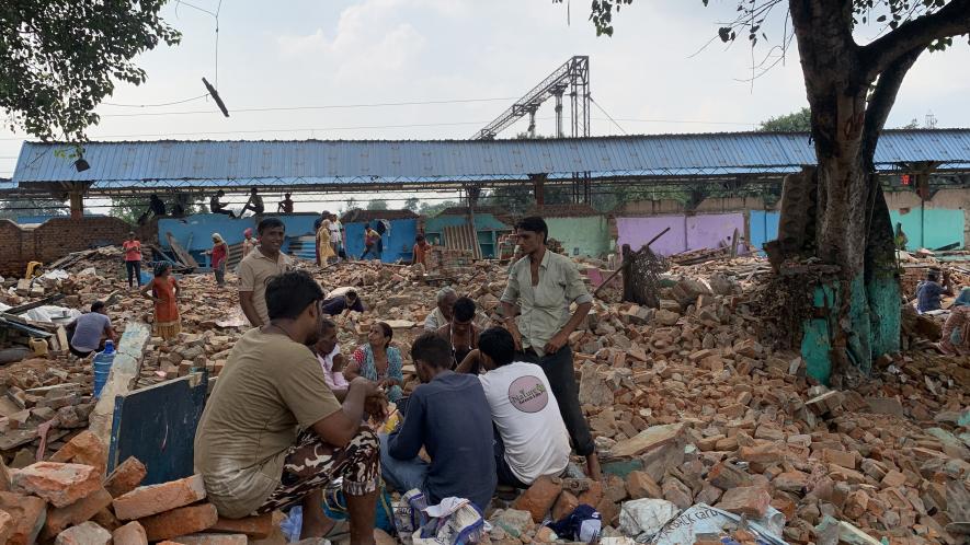 Slum Residents in Sanjay Nagar 1