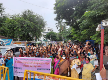 TN: Domestic Workers Protest, Demand Minimum Wage, COVID-Relief