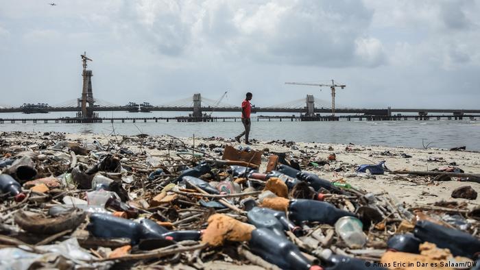 A lot of our plastic ends up in the oceans and washed up on beaches