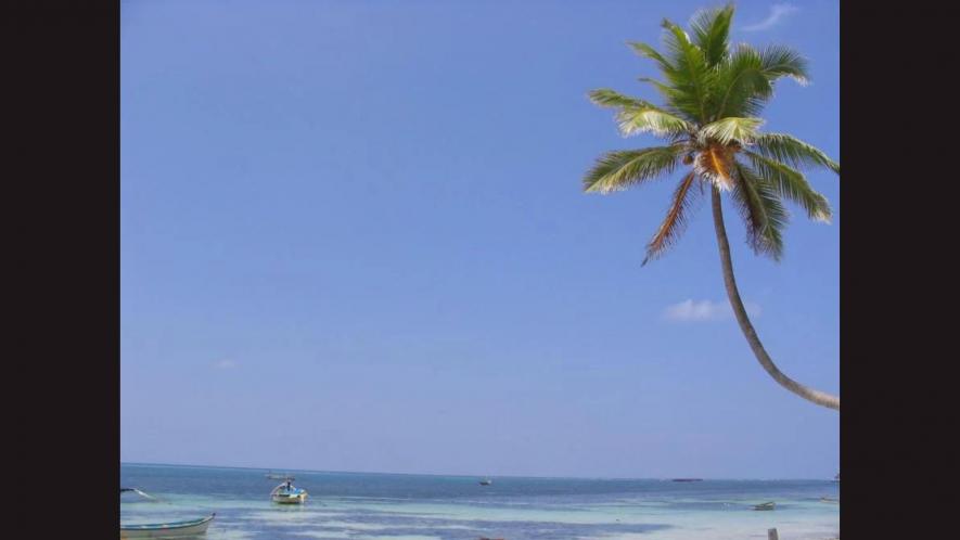 A beach at Kavaratti, Lakshadweep