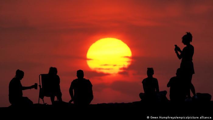 The sun rises on what could be the hottest day ever recorded in the UK