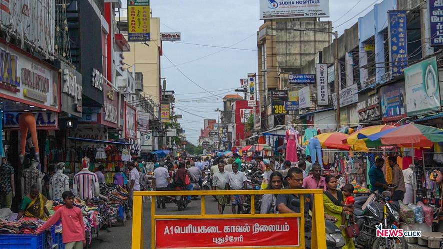 A busy MG Road.