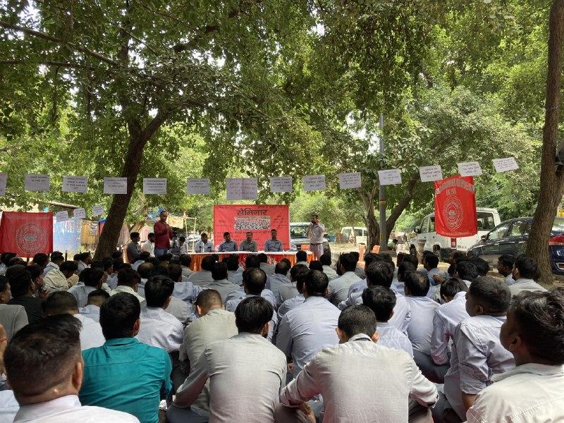 The seminar was organised at Gurugram's Mini Secretariat on Sunday. Image clicked by Ronak Chhabra