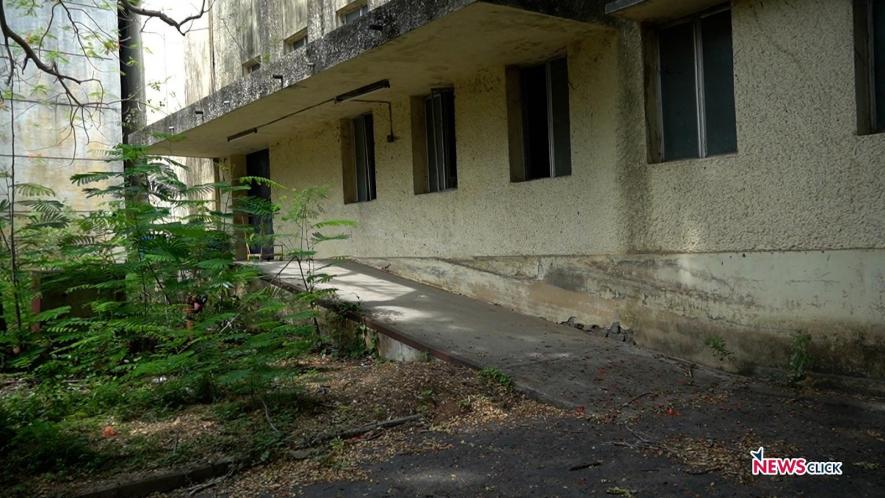 The empty AFT mill building, where thousands worked earlier