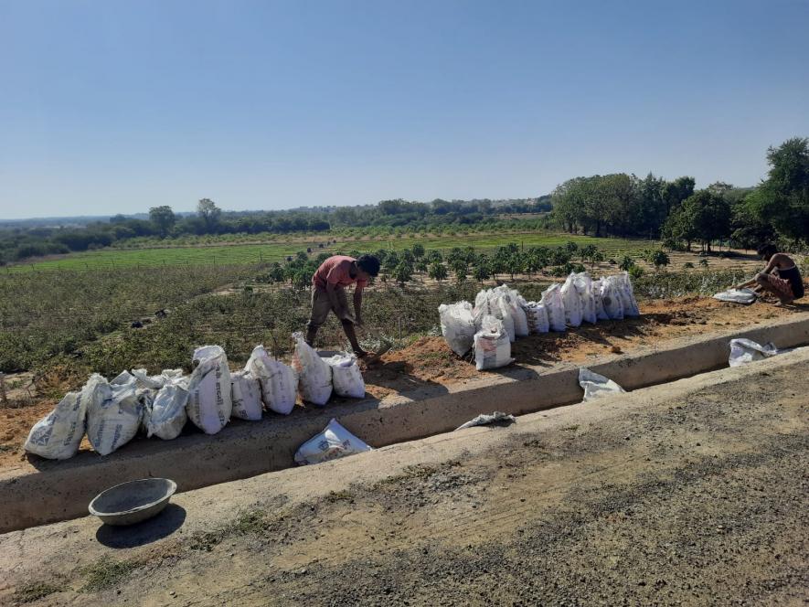 Rayan, the place where the canal saw one of the most recent leakages, is now under repair. One of the workers working at the canal