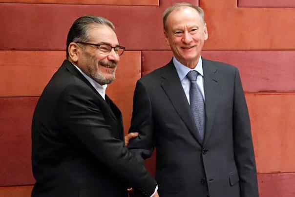 Ali Shamkhani (L), representative of Supreme Leader and  secretary of Supreme National Security Council, met Nikolai Patrushev, Secretary of  Russia’s Security Council, Tehran, Nov. 9, 2022