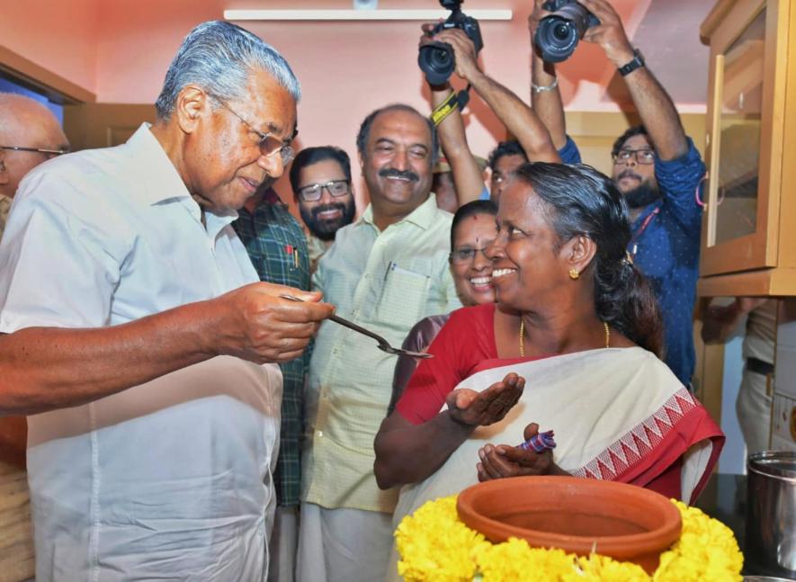 One of the houses built under the LIFE Mission scheme handed over on May 4 (Courtesy: (@pinarayivijayan) / Twitter)