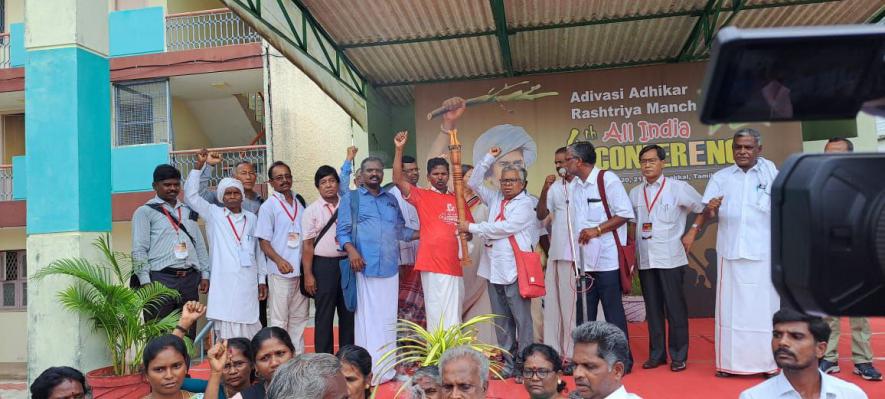 AARM leaders with the martyrs’ torch ahead of the inaugural session.