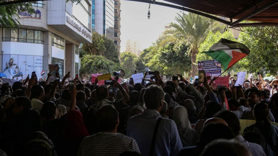 Tens of thousands on the streets of Cairo, Egypt and in the main Tahrir Square in solidarity with Palestine on October 20.