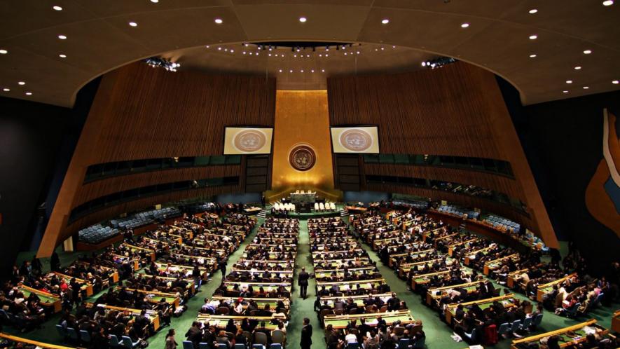 The resolution, which also calls for unconditional release of all hostages, was adopted with 153 nations voting in favour, 10 against and 23 abstentions.