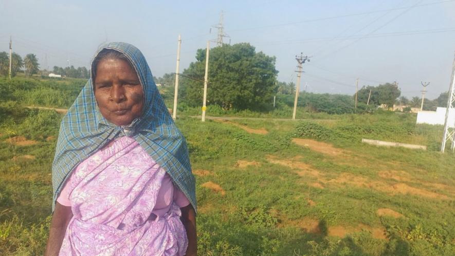 Kannamani, a dalit woman claims that she or none of her ancestors or descendants have entered into the Raja Kaliyamman temple (Photo - Vignesh A, 101Reporters).